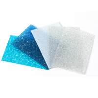 Strong impact resistance colored polycarbonate embossed sheet